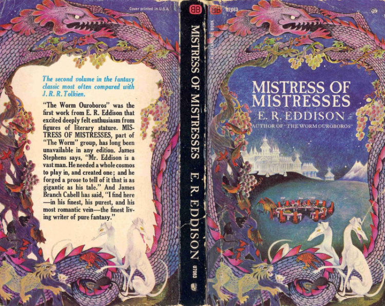 Remington’s cover for Mistress of Mistresses, by Eddison.